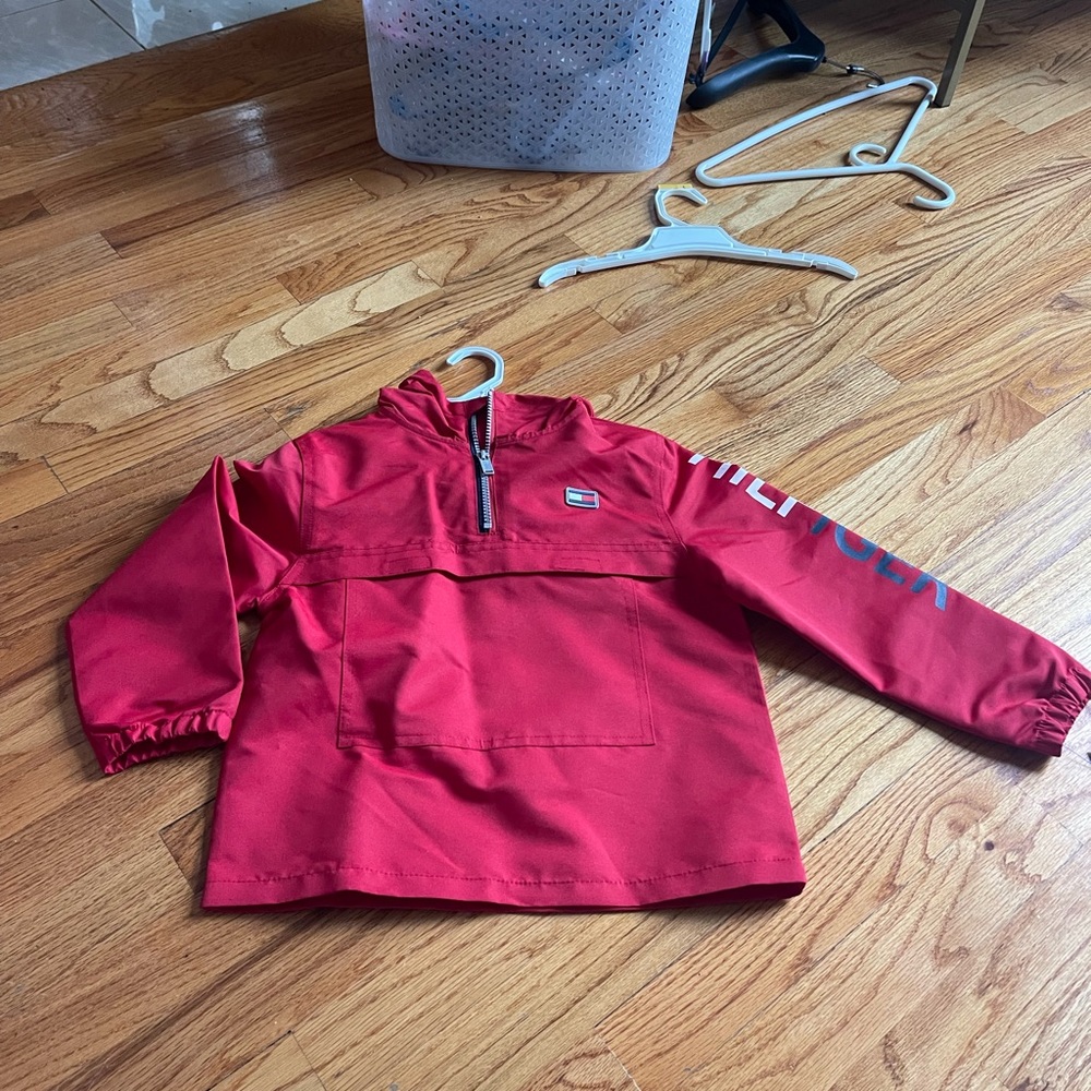Boys Red pullover Tommy Hilfiger light jacket